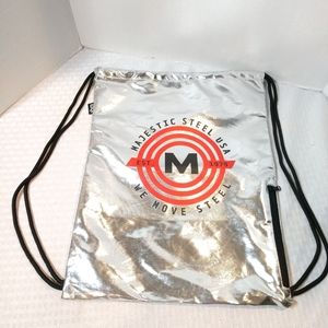 LOQI Bag Backpack Majestic Steel USA Promotional Advertising Silver Metallic